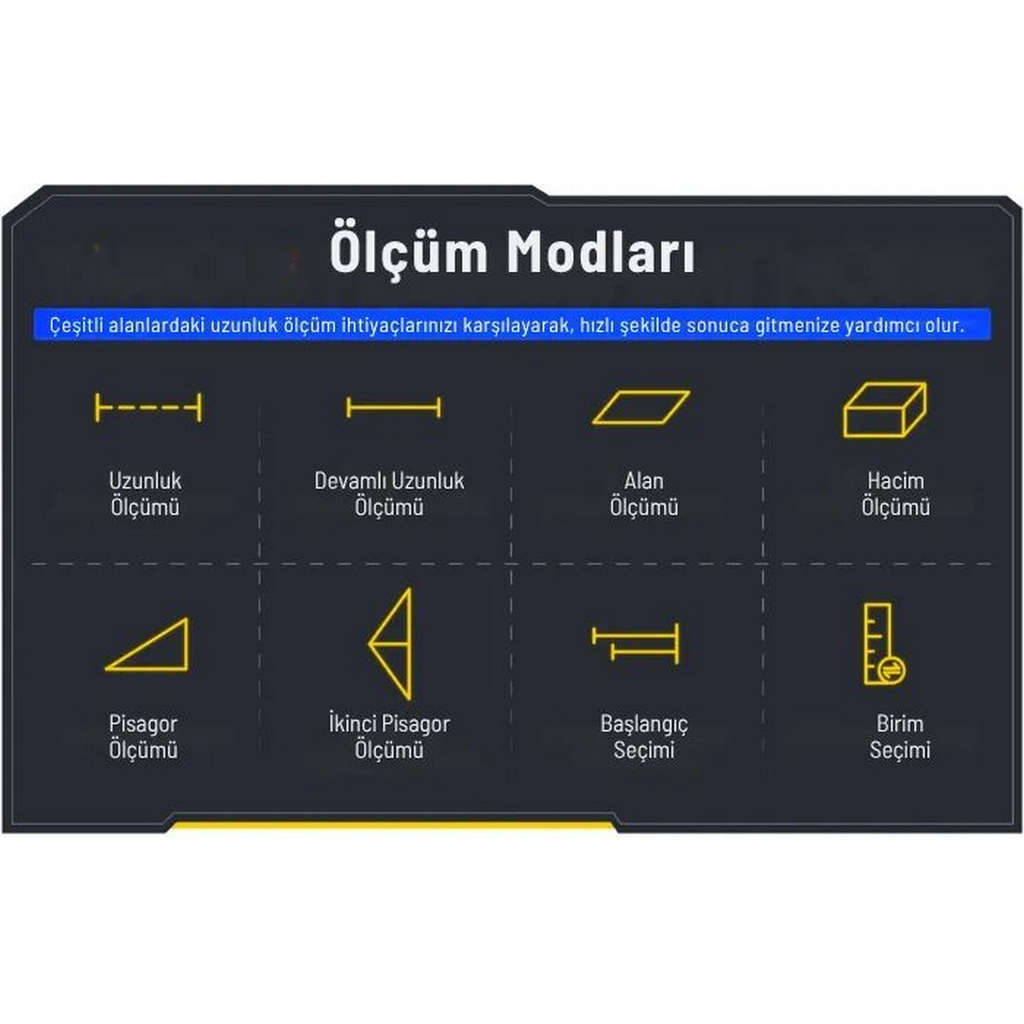 FNIRSI IR40 Mini Akıllı Mesafe Ölçer Lazermetre