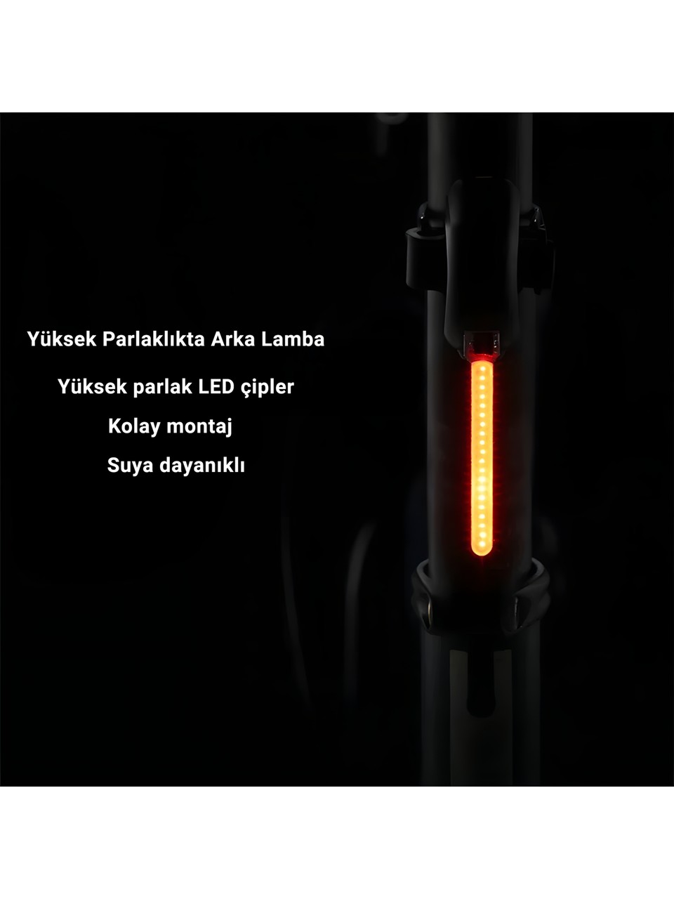 iDragon 8821 Bisiklet Arka Stop Lambası COB LED | Type-C Şarjlı, 3 Modlu, Suya Dayanıklı Arka Işık