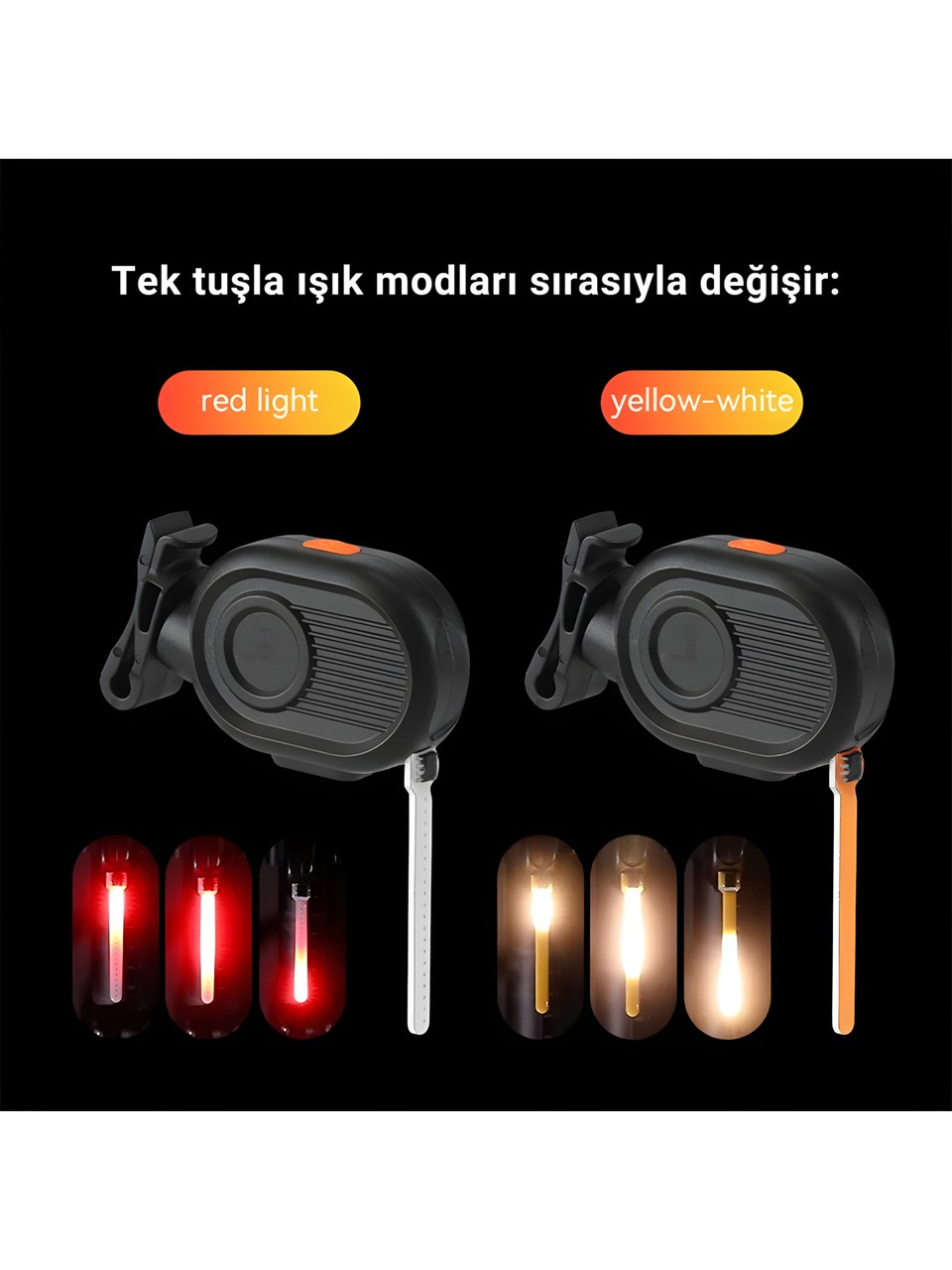 iDragon 8821 Bisiklet Arka Stop Lambası COB LED | Type-C Şarjlı, 3 Modlu, Suya Dayanıklı Arka Işık