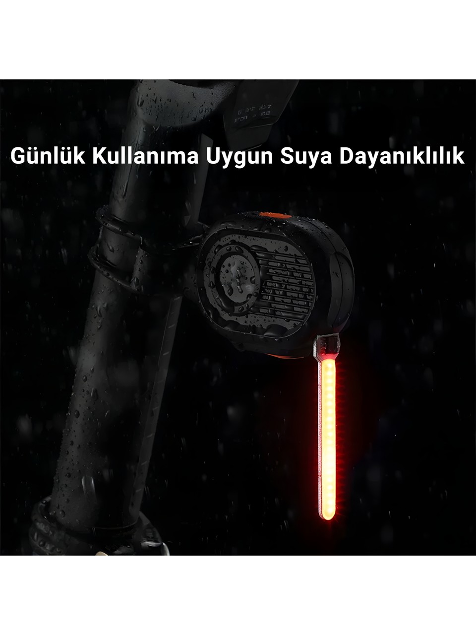 iDragon 8821 Bisiklet Arka Stop Lambası COB LED | Type-C Şarjlı, 3 Modlu, Suya Dayanıklı Arka Işık