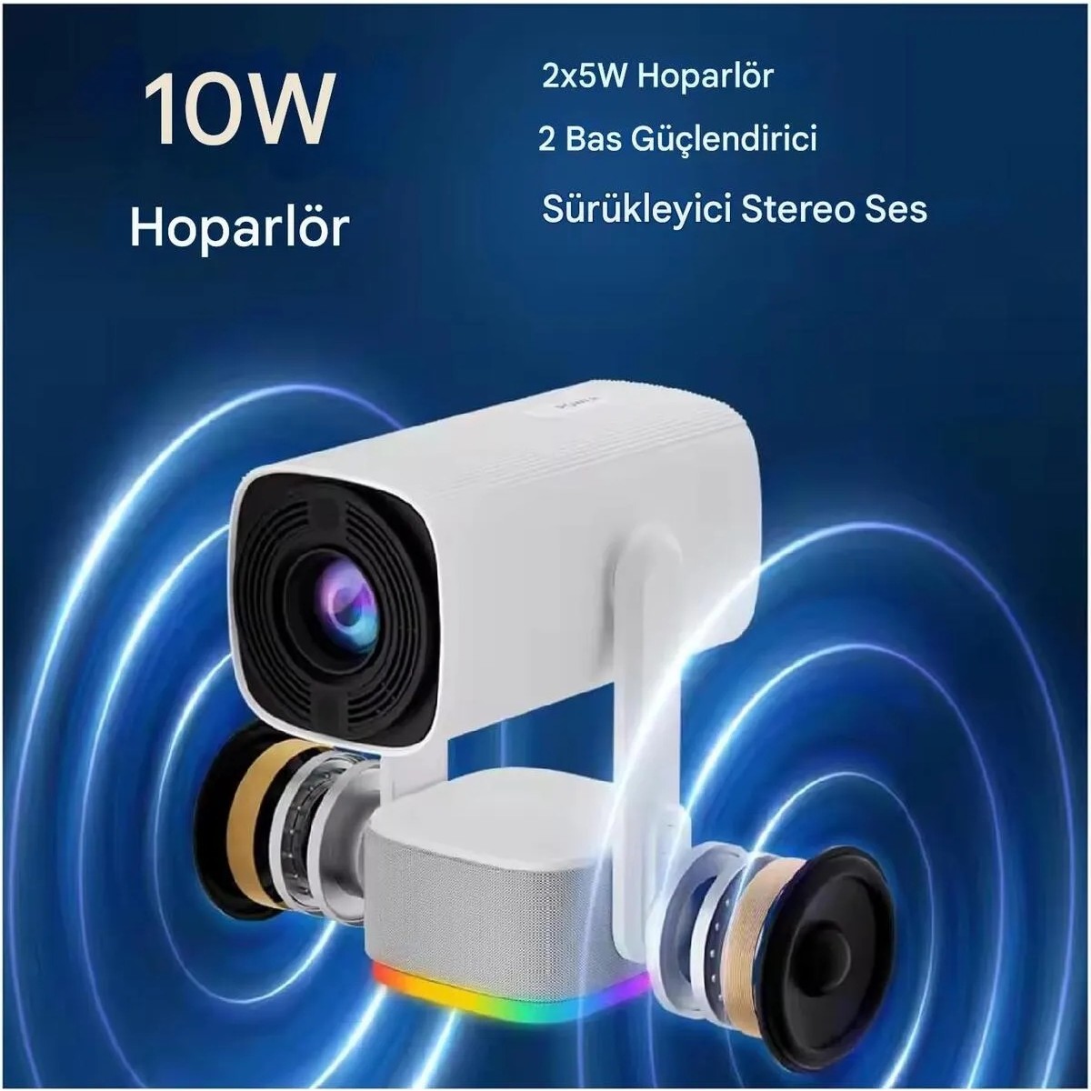 iDragon K2 Pro 4K Ultra HD Kablosuz Şarjlı Projeksiyon Cihazı