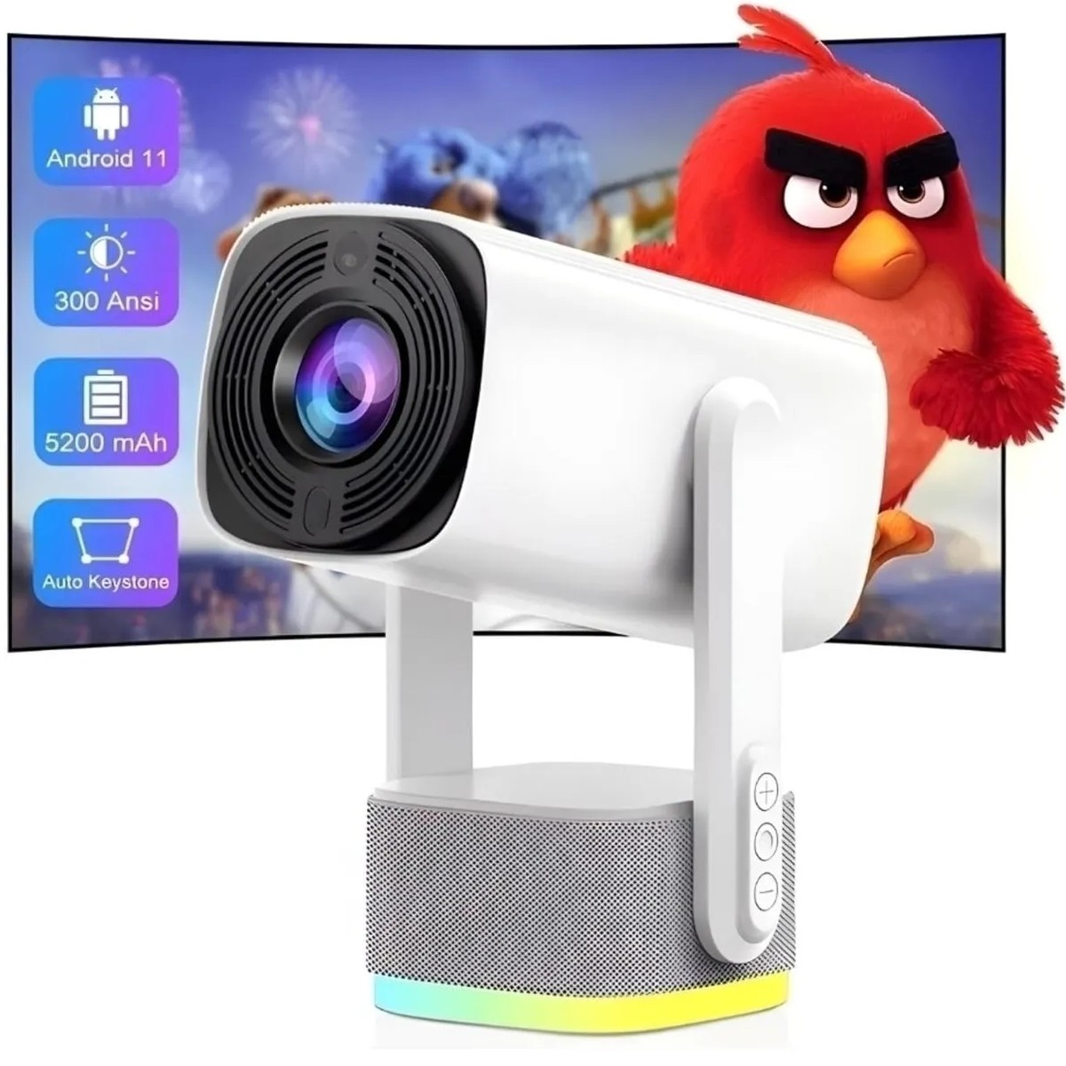 iDragon K2 Pro 4K Ultra HD Kablosuz Şarjlı Projeksiyon Cihazı