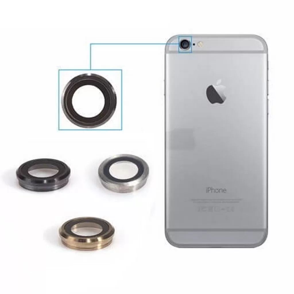 iPhone 6 Plus Uyumlu Arka Kamera Camı-Silver
