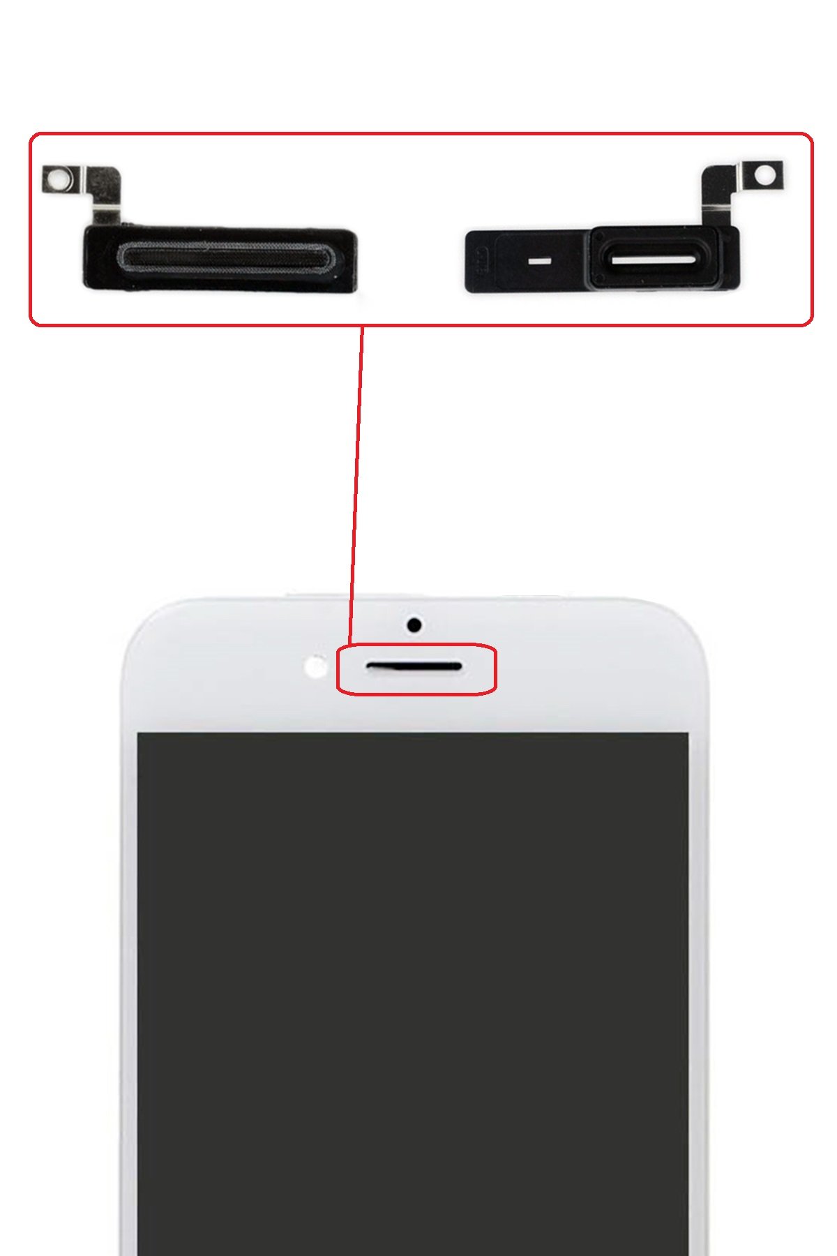 iPhone 8 Plus Uyumlu İç Kulaklık Toz Filtresi