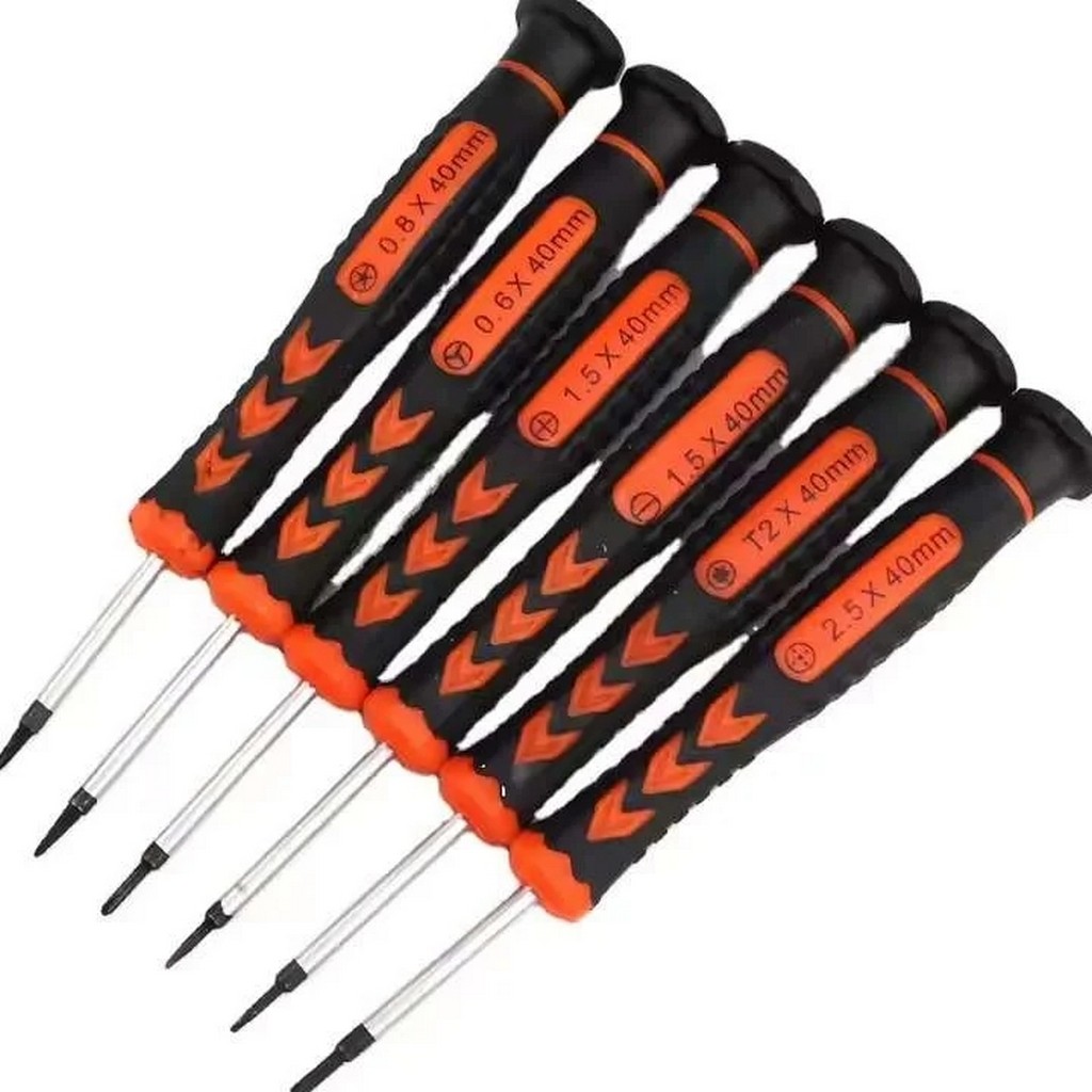 iPhone Tamir Tornavida Seti 0.6mm Y Uç 0.8mm T2 1.5+ 1.5- 2.5+ CRVS2