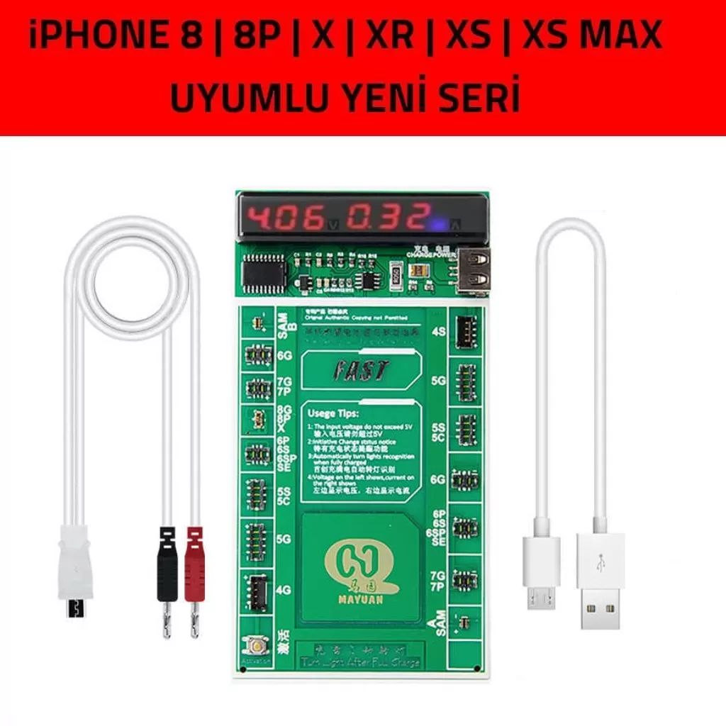 iPhone X-XR-XS-XS MAX-8P-8-7P.. Batarya Şoklama Aktivasyon Bordu