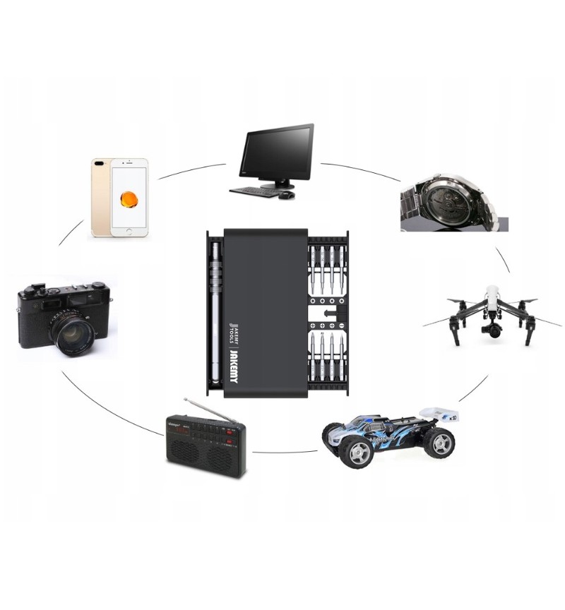 Jakemy Jm-8171 Bit Set 17 Parça Hassas Tornavida Seti