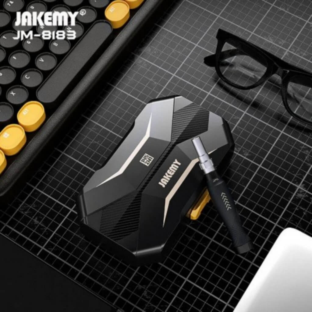 Jakemy JM-8183 145 Parça Tornavida ve Tamir Seti | Telefon Laptop Elektronik Teknik Servis Tool Kit