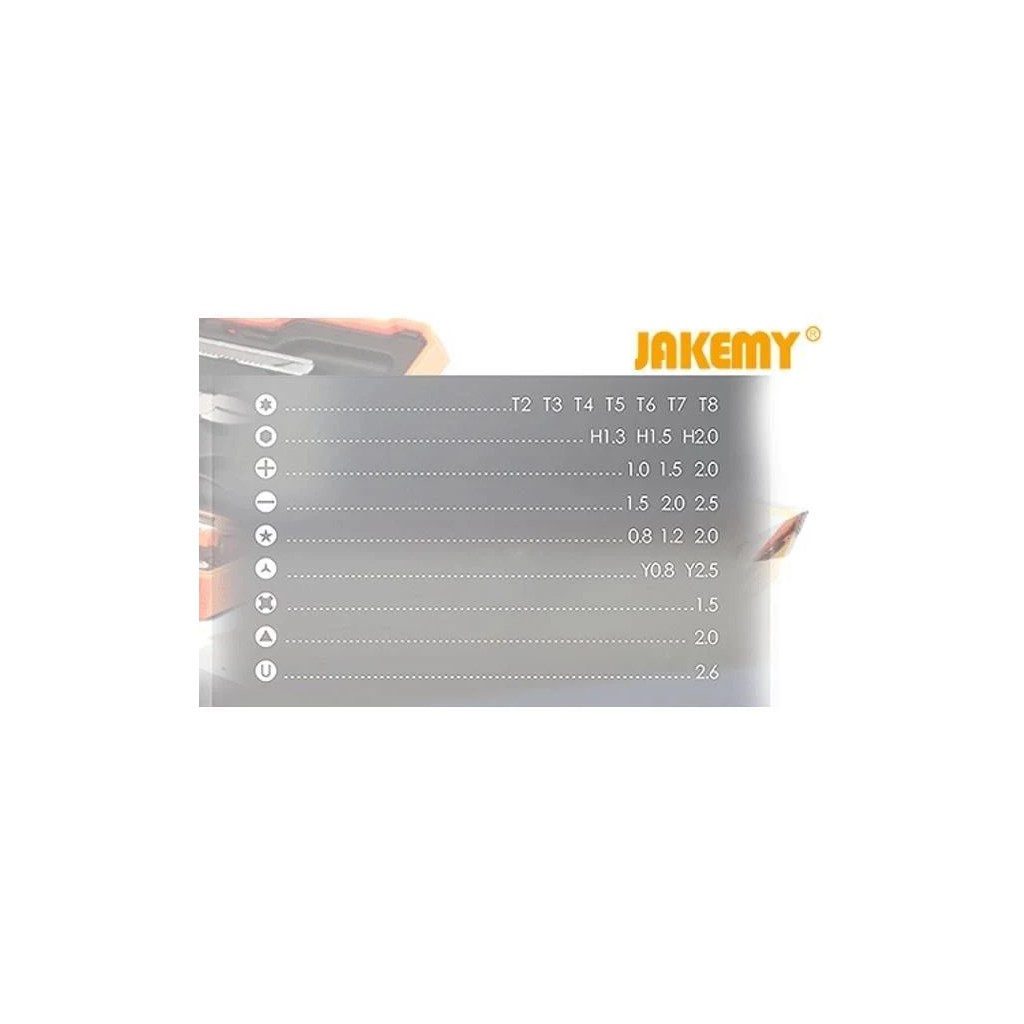 Jakemy JM-P17 37 Parça Telefon Tablet PC Tornavida Tamir Seti