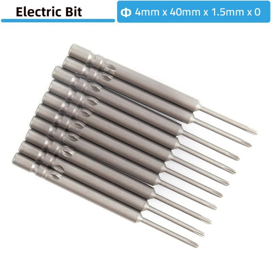 KLT-3 Elektrikli Tornavida Uç Seti 10’lu | 4mm x 40mm x 1.5mm Hassas Tamir Uçları