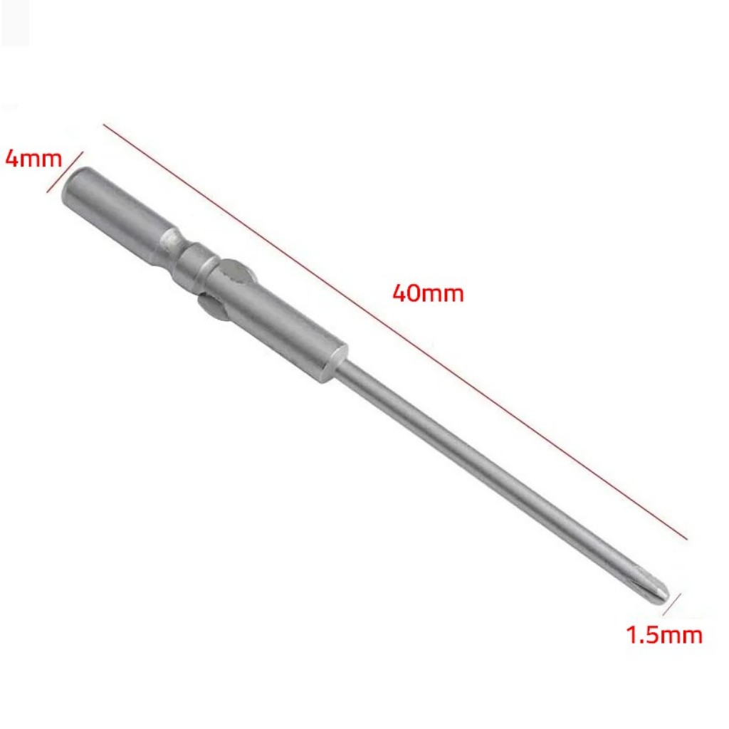 KLT-3 Elektrikli Tornavida Uç Seti 10’lu | 4mm x 40mm x 1.5mm Hassas Tamir Uçları