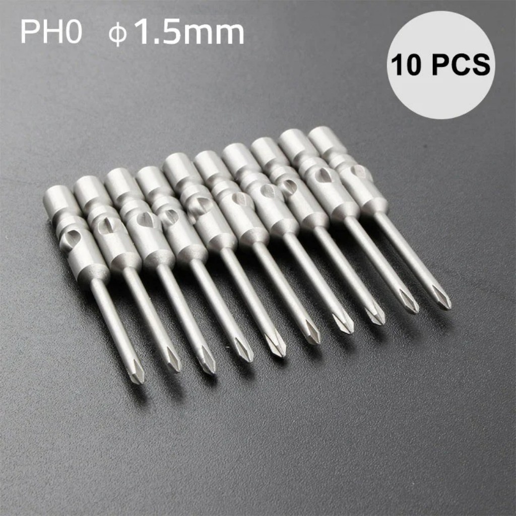 KLT-3 Elektrikli Tornavida Uç Seti 10’lu | 4mm x 40mm x 1.5mm Hassas Tamir Uçları