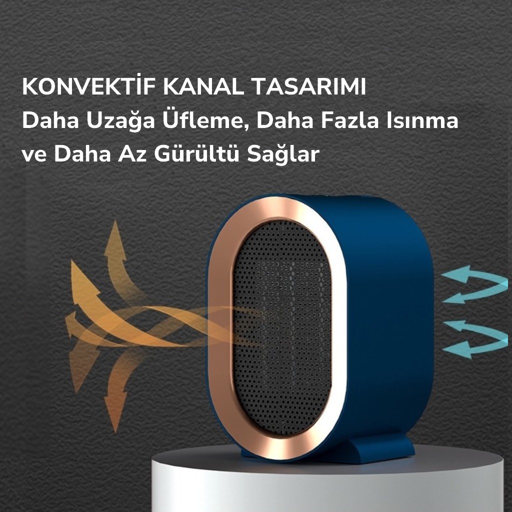 Masaüstü Isıtıcı 1200W Fanlı Hızlı Hava Isıtıcı XH-1201 