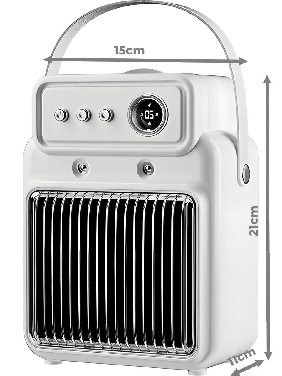 Masaüstü Nemlendiricili Fanlı Isıtıcı, 3 Kademeli Hızlı Hava Isıtıcı XH-1202