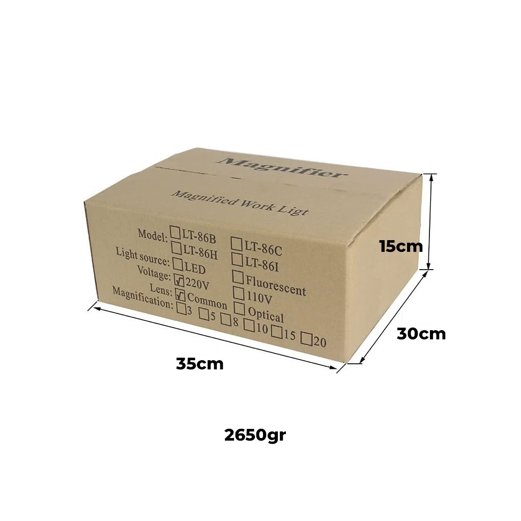 Masaüstü Standlı Işıklı 8x Akrobat Büyüteç Laboratuar, Teknik Servis, Güzellik Salonu..