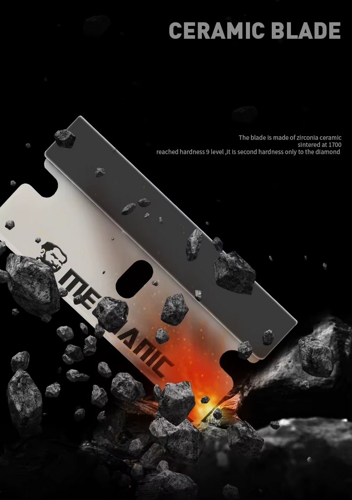 Mechanic Bc10S Seramik Uçlu Ekran Oca Tutkal Temizleme Spatulası+10 Adet Uç Dahil Set