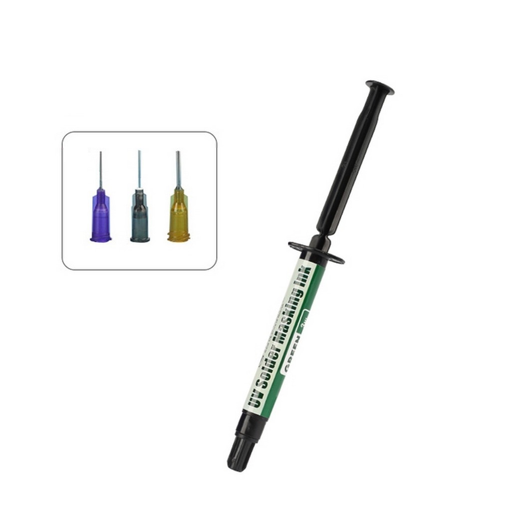 Mechanic G10 UV Lehim Maskesi 3cc Yeşil | PCB Anakart Tamir UV Solder Mask Koruyucu Devre Boyası