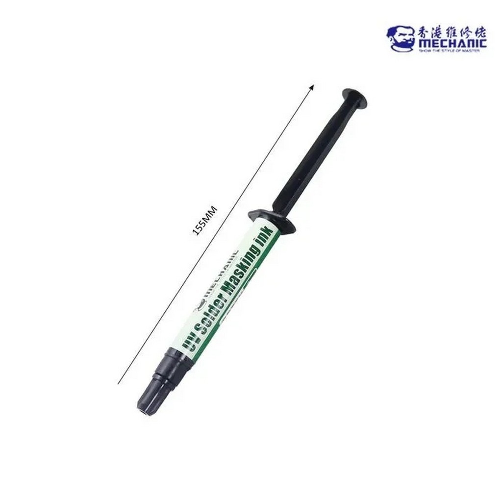 Mechanic G10 UV Lehim Maskesi 3cc Yeşil | PCB Anakart Tamir UV Solder Mask Koruyucu Devre Boyası