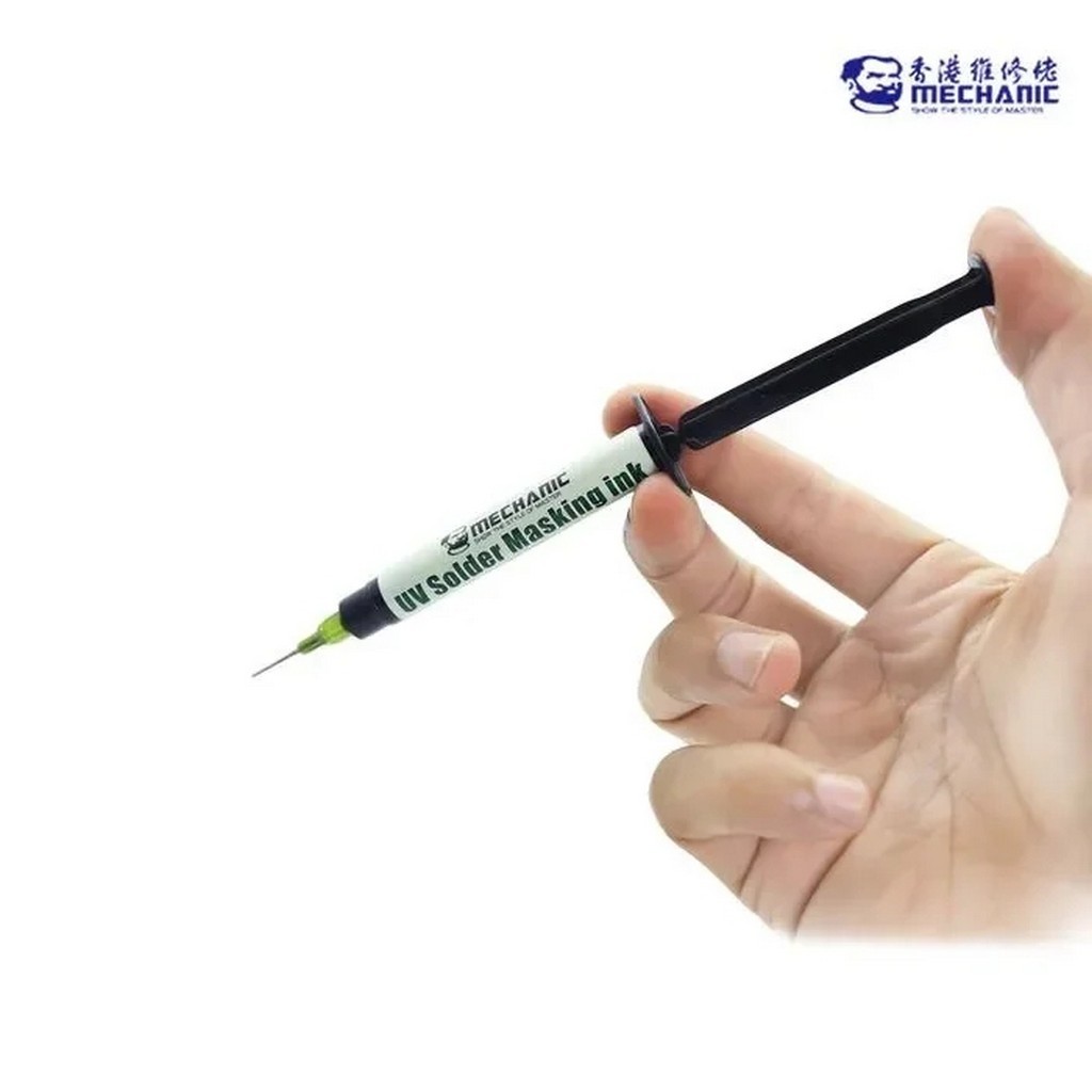 Mechanic G10 UV Lehim Maskesi 3cc Yeşil | PCB Anakart Tamir UV Solder Mask Koruyucu Devre Boyası