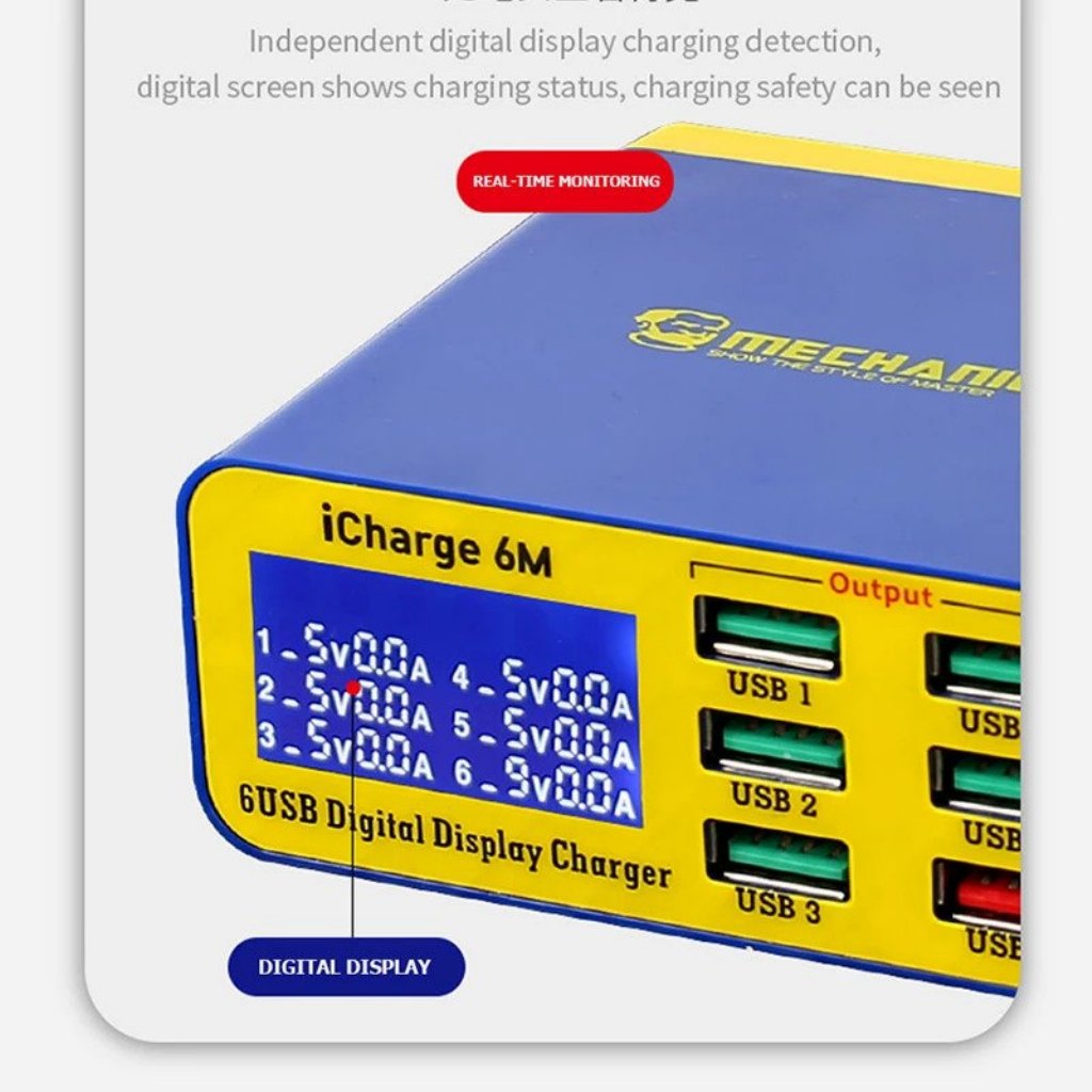 Mechanic iCharge 6M Usb Qc 3.0 Akıllı Hızlı Şarj Cihazı