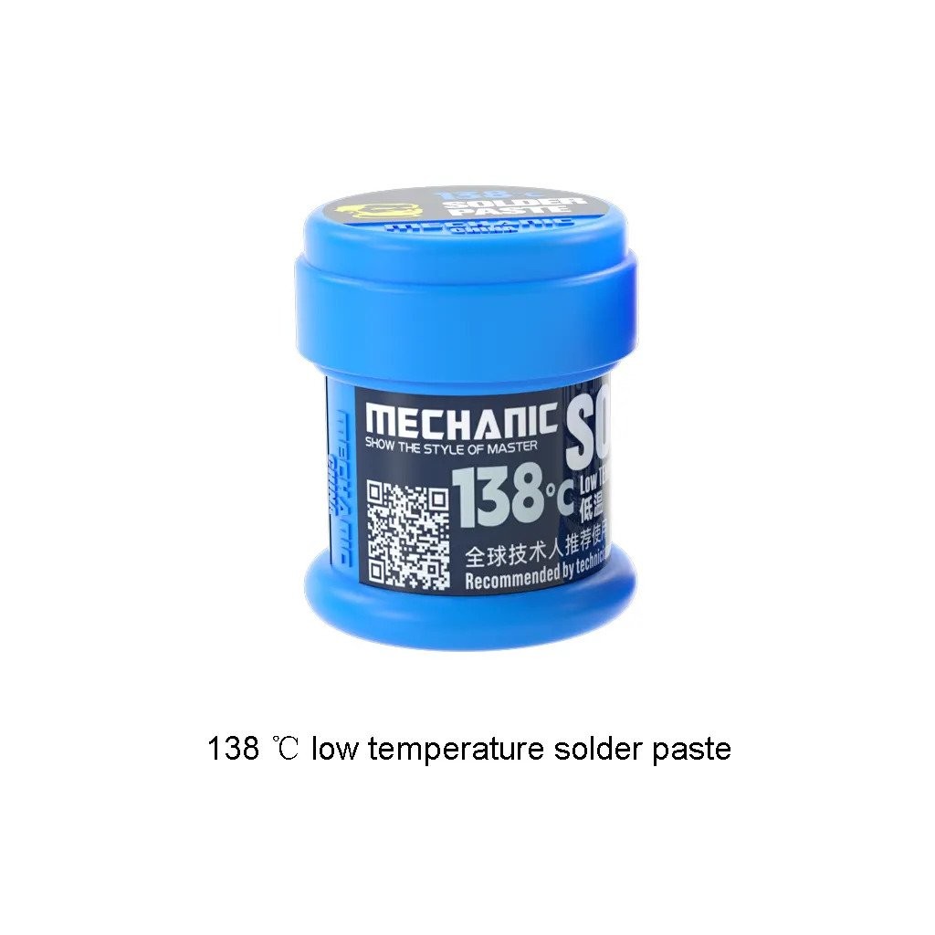 Mechanic LW50 Krem Lehim 138°C 50gr Düşük Isı SMD BGA PCB Onarım Lehim Pastası