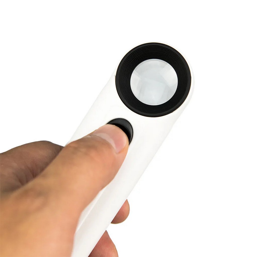 MG6B-1B LED Işıklı El Tipi Büyüteç 40X 21mm Lens | Kuyumcu Büyüteci | Elektronik Tamir Büyüteci