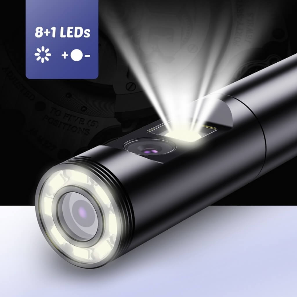 MyScope Endoskop Kamera Çift Lens Yılan Kamera 1080P Ekranlı 10mt