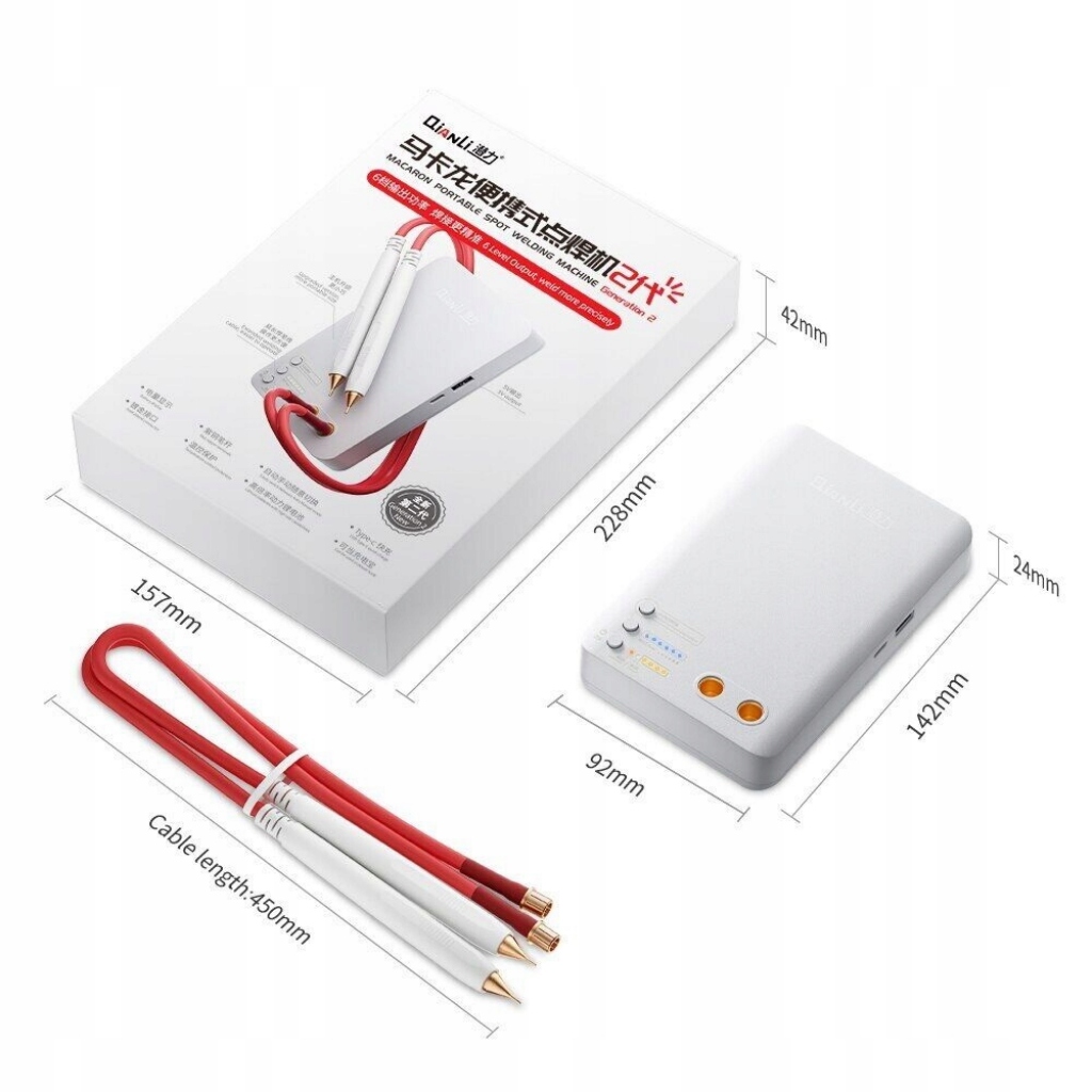  QIANLI Macaron Pil Punta Kaynak Makinesi iPhone Kit Dahil GEN2