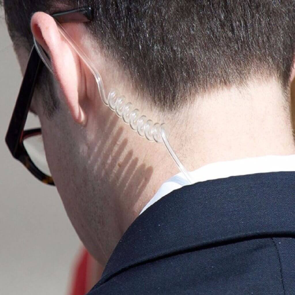 Quansheng UV-K5 K6 TK11 Uyumlu Şeffaf Kulak içi Ajan Tip Akustik Telsiz Kulaklığı