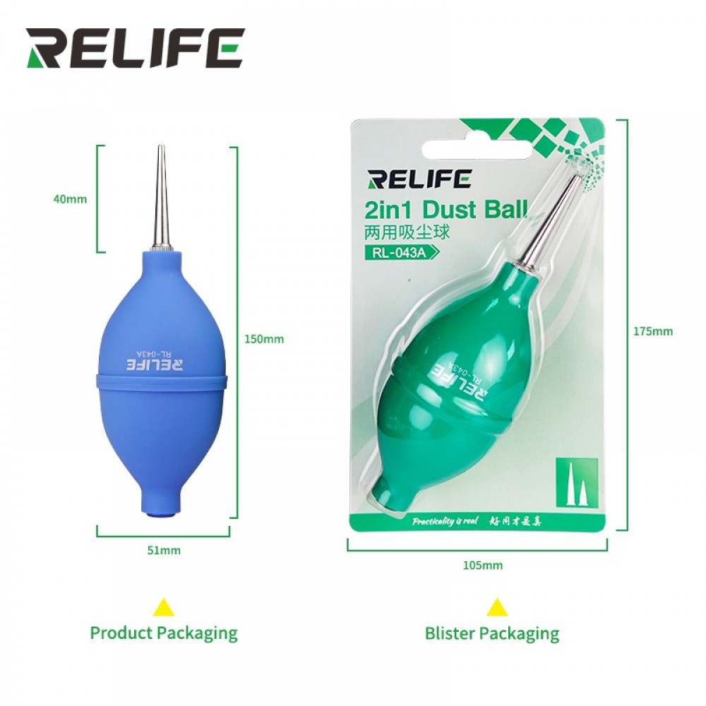 RELIFE RL-043A Ucu Değişebilir Metal Uç Anakart Temizleme Pompası