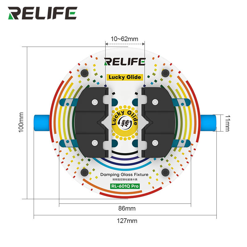 RELIFE RL-601Q PRO Cam Yüzeyli 360 Derece Dönebilen Anakart Entegre Bord Tutucu Tamir Standı Mengene