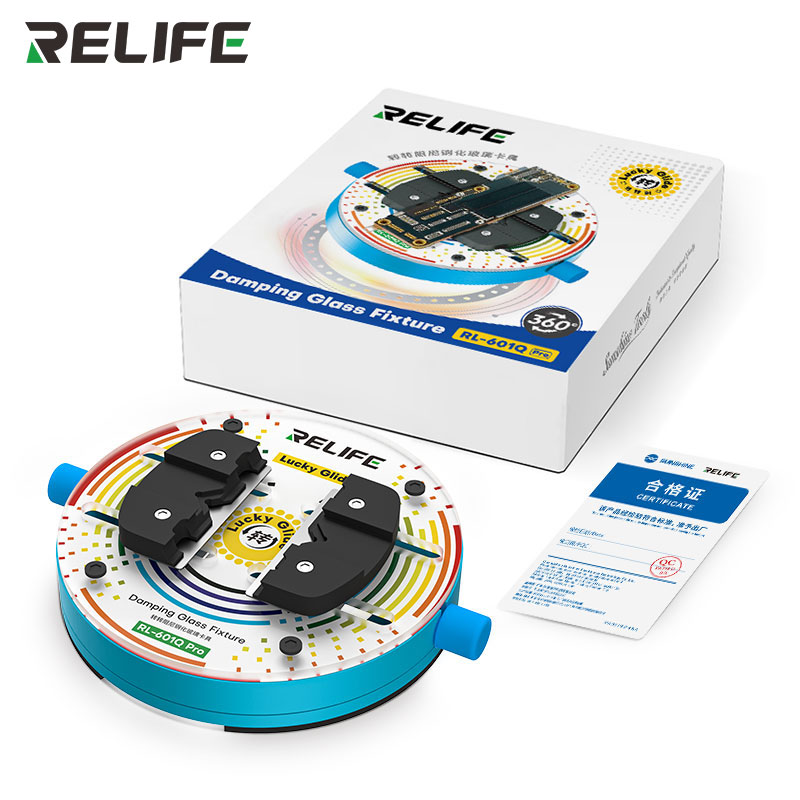 RELIFE RL-601Q PRO Cam Yüzeyli 360 Derece Dönebilen Anakart Entegre Bord Tutucu Tamir Standı Mengene