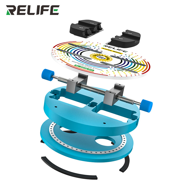 RELIFE RL-601Q PRO Cam Yüzeyli 360 Derece Dönebilen Anakart Entegre Bord Tutucu Tamir Standı Mengene