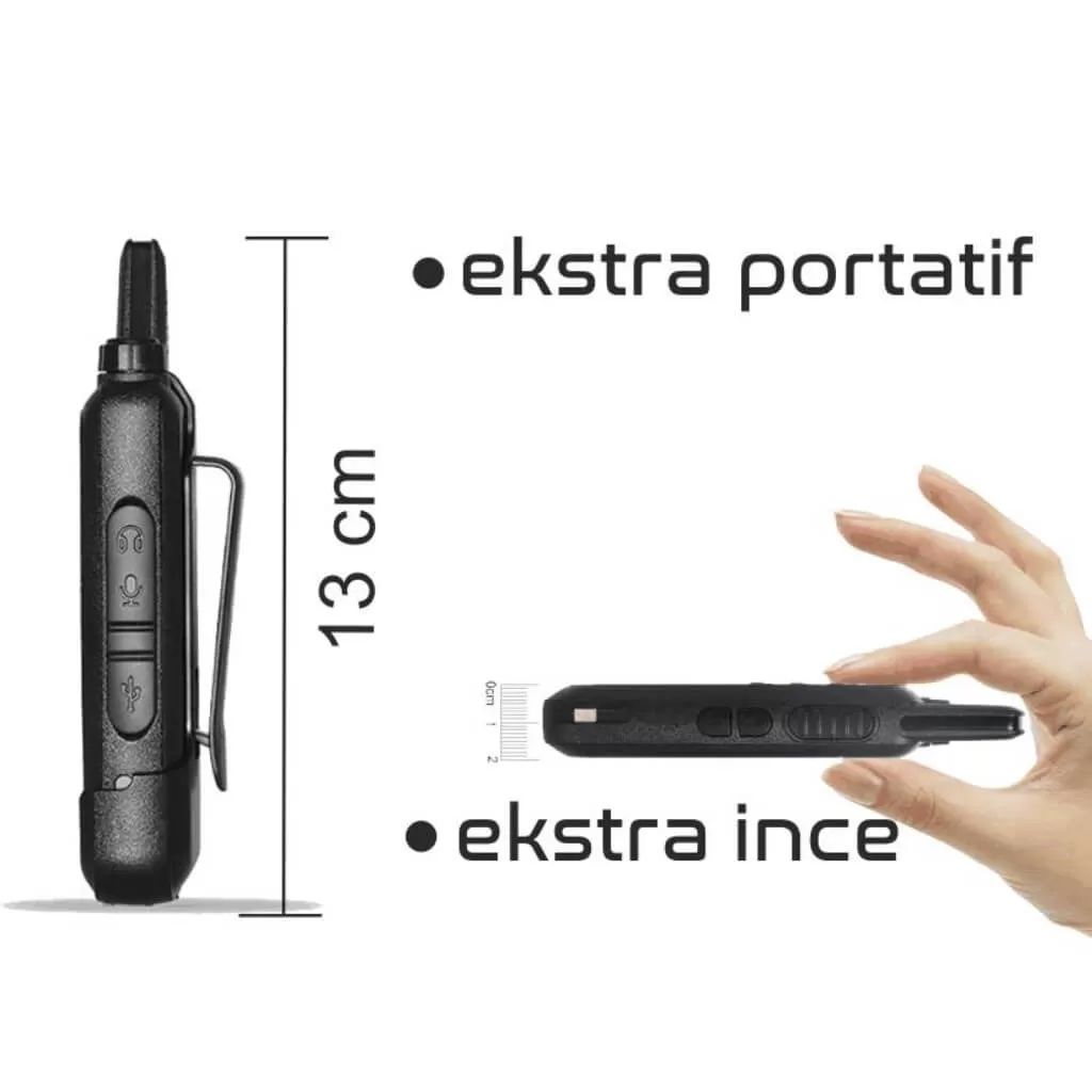 Restoran Kafe Garson Pmr 446 El Telsiz Type-c Şarjlı Kulaklık Hediyeli Full Set