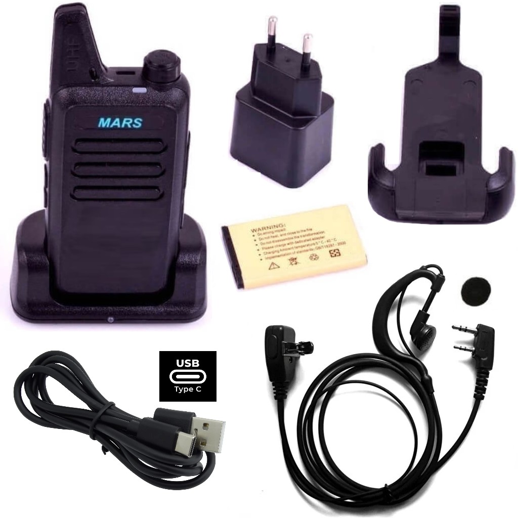 Restoran Kafe Garson Pmr 446 El Telsiz Type-c Şarjlı Kulaklık Hediyeli Full Set