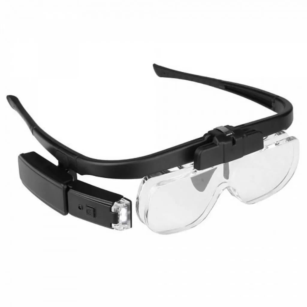 Şarjlı Profesyonel Teknik Servis Tamirci Gözlüğü Kalite 3 Lens