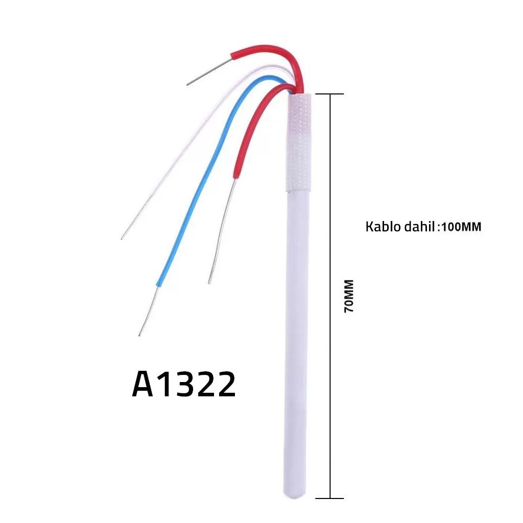 Seramik Isıtıcı Rezistans Gordak 936 936A Uyumlu A1322 24V 50W 4 Kablolu Havya Rezistansı