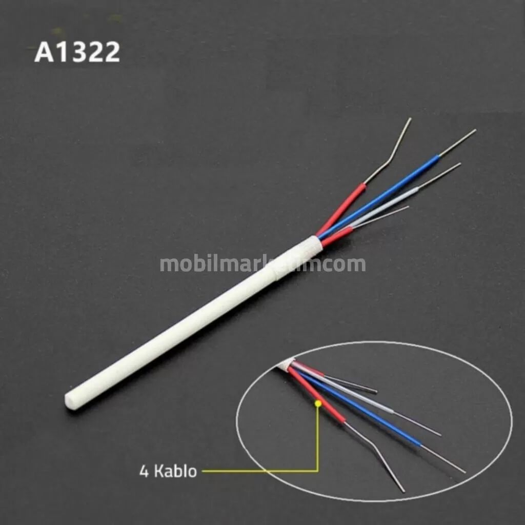 Seramik Isıtıcı Rezistans Gordak 936 936A Uyumlu A1322 24V 50W 4 Kablolu Havya Rezistansı