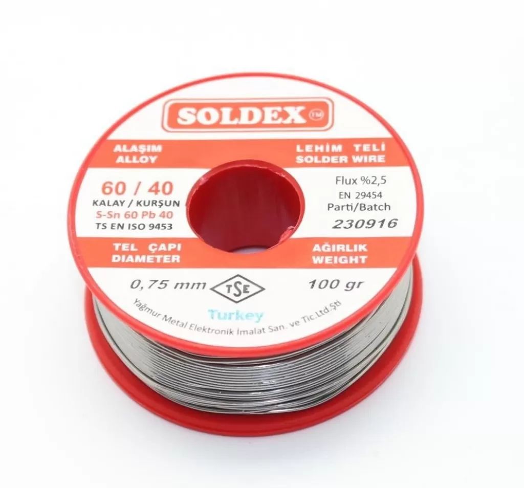 Soldex Lehim Teli 0.75mm 100gr