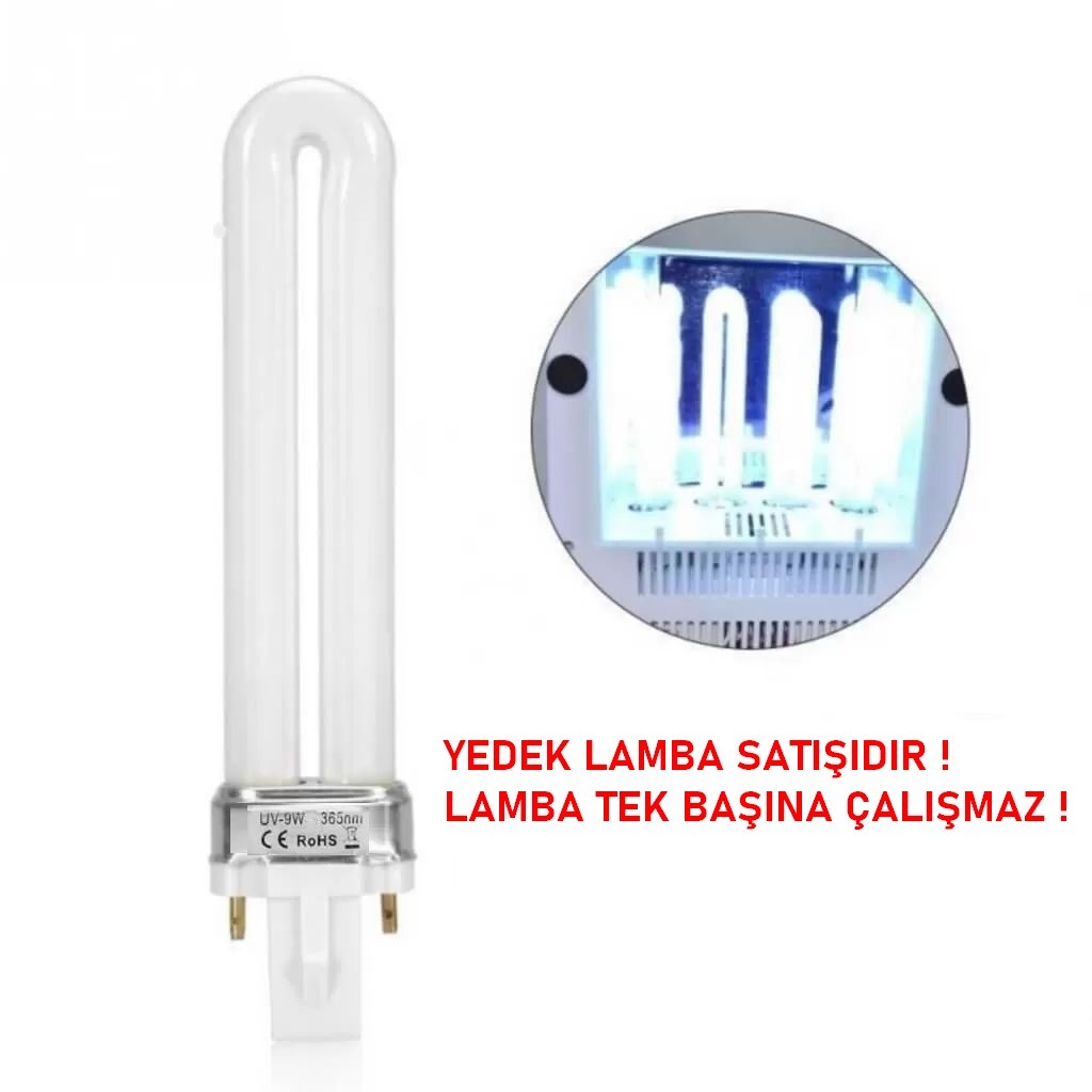 Sterilizasyon Cihazları İçin UV Yedek Lamba Mor Işık 9W 365nm