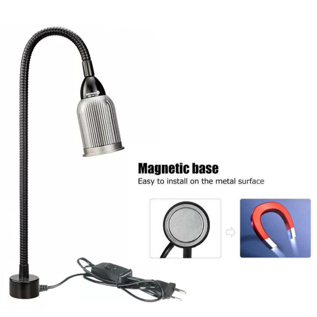 Sunshine SS-804 Manyetik Tabanlı LED Masa Lambası | Güçlü Işık Teknik Servis ve Hobi Çalışma Lambası