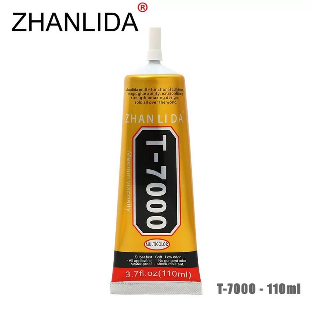 T7000 Ekran Cam Lens Kasa Kapak Çerçeve Yapıştırıcı 110ml Siyah