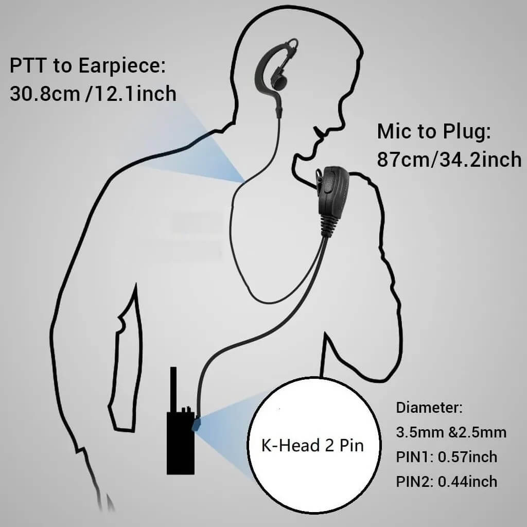 TID TD-M11 Uyumlu Bas Konuş Mikrofonlu Telsiz Kulaklığı