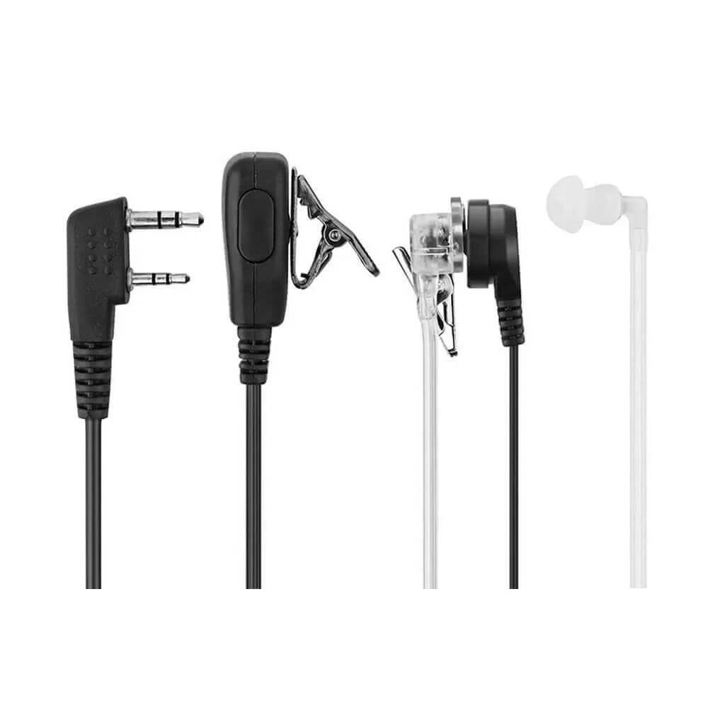 TYT TC-666E Uyumlu Şeffaf Spiral Ajan Tip Akustik Telsiz Kulaklığı