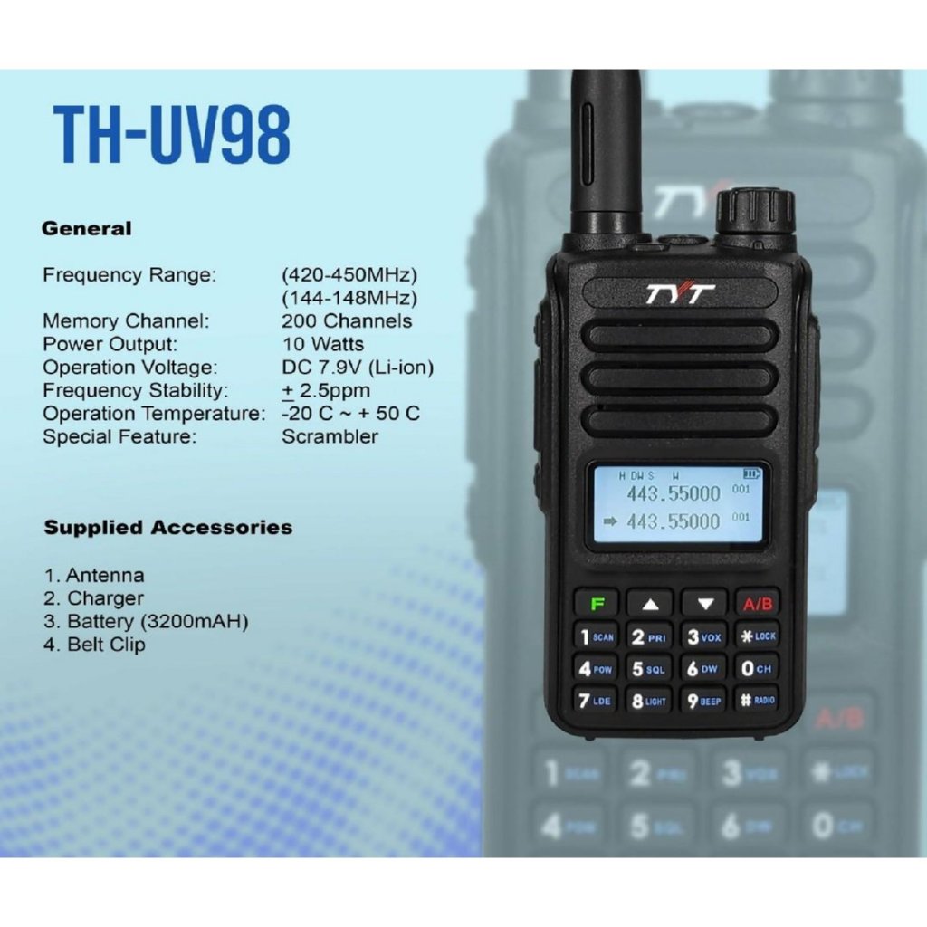 Tyt TH UV-98 Dual Band El Telsizi