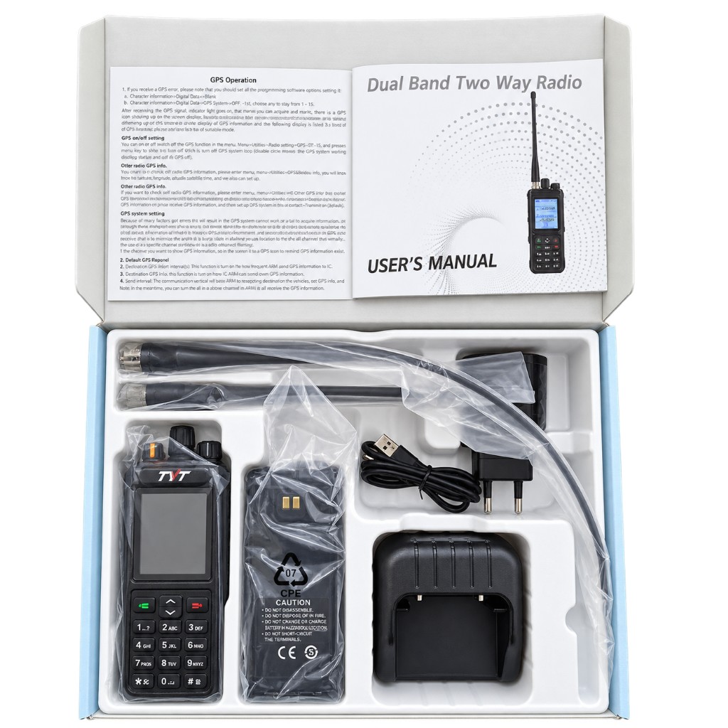 TYT UVL-15W Dual Band VHF UHF El Telsizi APRS Cross Band 1000 Kanal