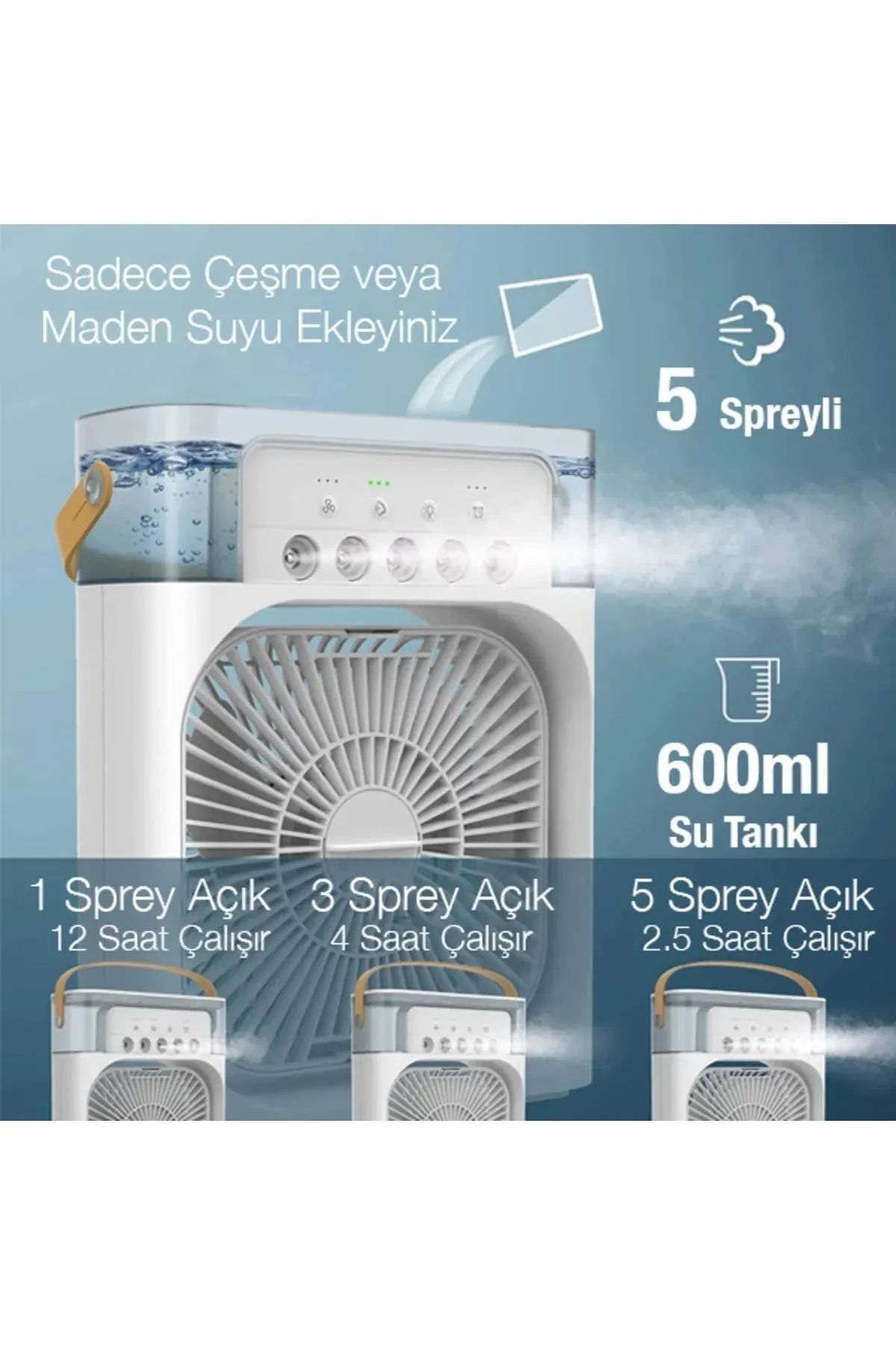 Ultrasonik Hava Nemlendirici Buhar Makinesi Aroma Difüzörü-SİYAH