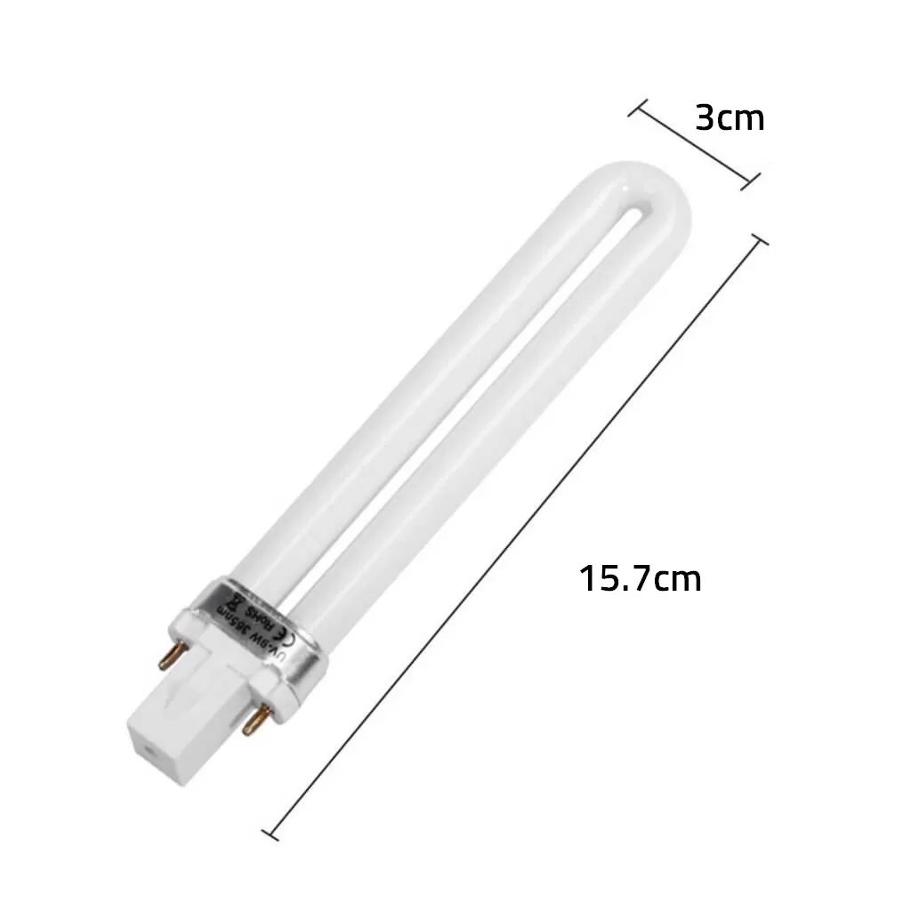 Uv Kurutucu İçin Yedek Lamba Mor Işık 9W 365nm UV Ampul