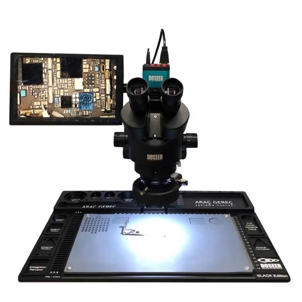 WL Profesyonel Stereo Mikroskop Tablalı Kameralı Ekranlı