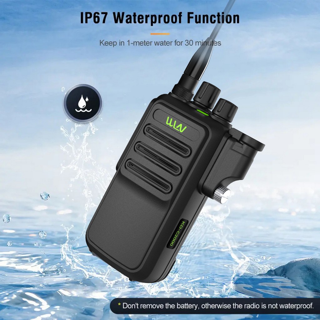 Wln KD-C2000 Pmr 446 IP67 El Telsizi, 2500mAh Kulaklık Hediye